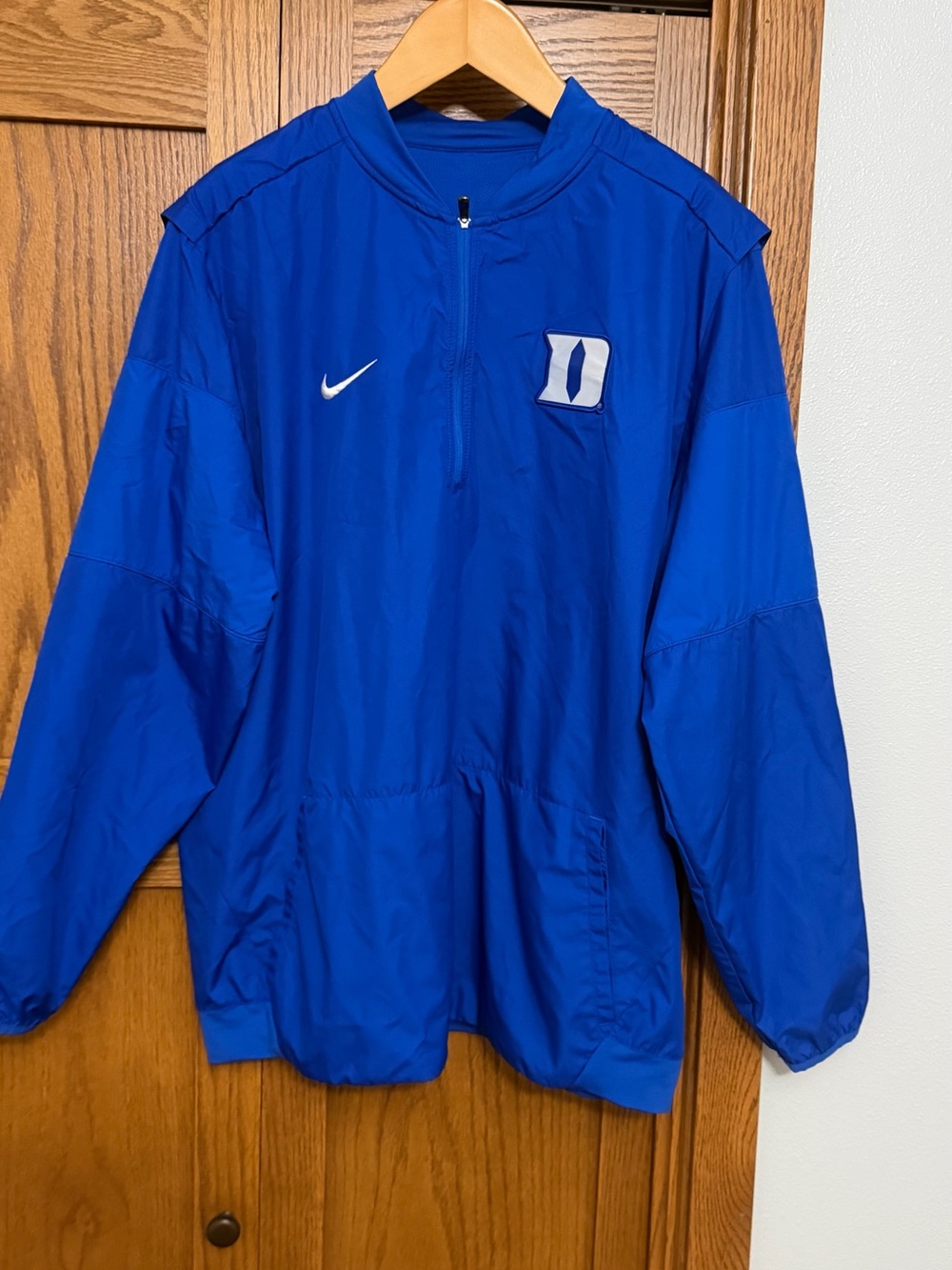 Nike Royal Blue Duke Logo Pullover Windbreaker